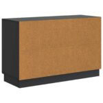 vidaXL Servírovacia skriňa Čierna 89 x 34,5 x 57 cm Kompozitné drevo – Obrázok 8