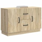 vidaXL Servírovacia skriňa so zásuvkou Dub sonoma 89 x 34,5 x 57 cm – Obrázok 3