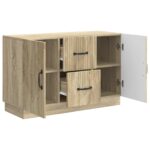 vidaXL Servírovacia skriňa so zásuvkou Dub sonoma 89 x 34,5 x 57 cm – Obrázok 5
