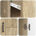 vidaXL Servírovacia skriňa so zásuvkou Dub sonoma 89 x 34,5 x 57 cm – Obrázok 9