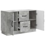 vidaXL Servírovacia skriňa so zásuvkou Betónovo sivá 89 x 34,5 x 57 cm – Obrázok 5