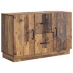 vidaXL Servírovacia skriňa so zásuvkou Staré drevo 89 x 34,5 x 57 cm – Obrázok 2