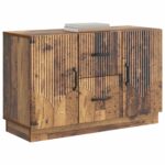 vidaXL Servírovacia skriňa so zásuvkou Staré drevo 89 x 34,5 x 57 cm – Obrázok 3