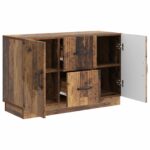 vidaXL Servírovacia skriňa so zásuvkou Staré drevo 89 x 34,5 x 57 cm – Obrázok 5
