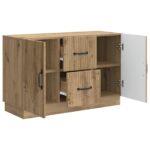 vidaXL Servírovacia skriňa so zásuvkou Dub artisan 89 x 34,5 x 57 cm – Obrázok 5