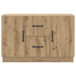 vidaXL Servírovacia skriňa so zásuvkou Dub artisan 89 x 34,5 x 57 cm – Obrázok 6