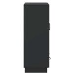 vidaXL Servírovacia skriňa Čierna 66 x 34,5 x 92 cm Kompozitné drevo – Obrázok 6