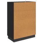 vidaXL Servírovacia skriňa Čierna 66 x 34,5 x 92 cm Kompozitné drevo – Obrázok 7