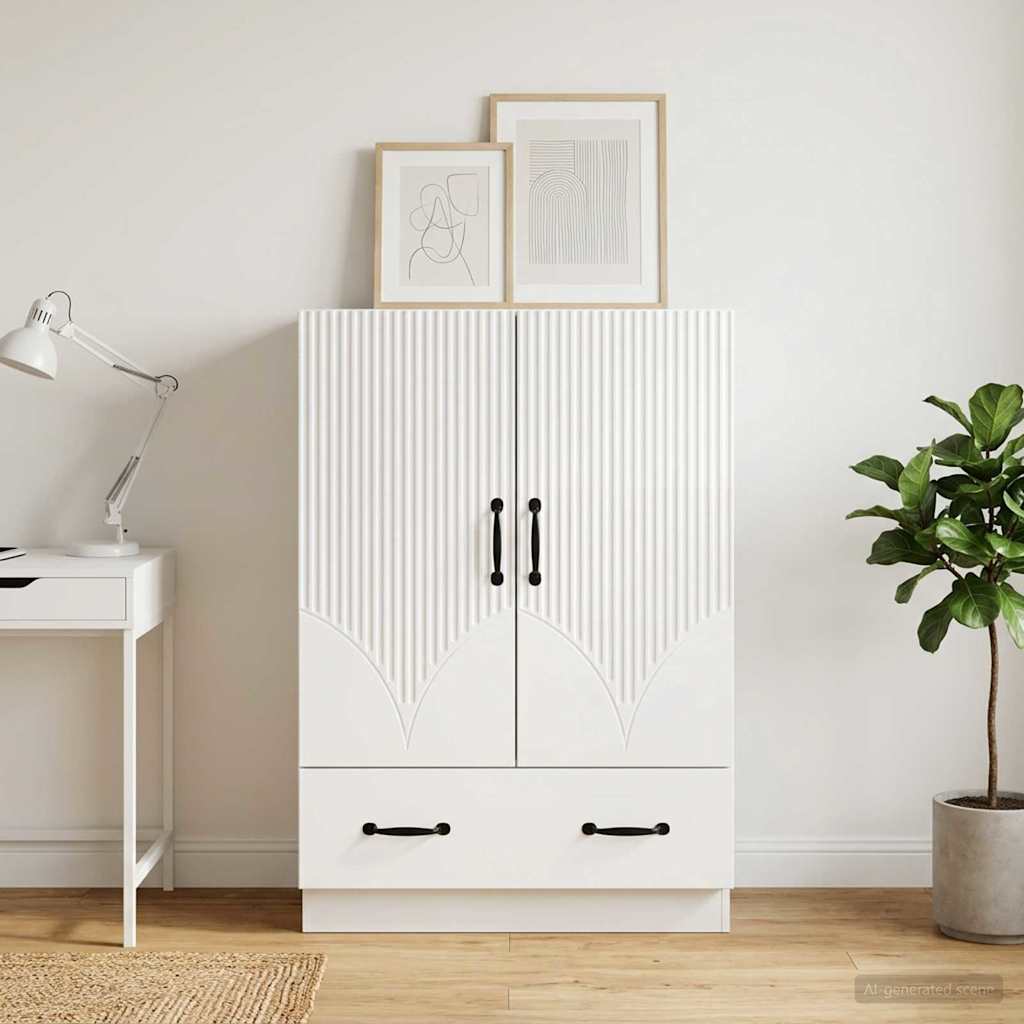 895359_1.jpg vidaXL Servírovacia skriňa Biela s vysokým leskom 66 x 34,5 x 92 cm – Obrázok 1