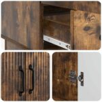 vidaXL Servírovacia skriňa so zásuvkou Dymový dub 66 x 34,5 x 92 cm – Obrázok 8