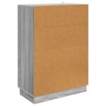 vidaXL Servírovacia skriňa so zásuvkou Sivá sonoma 66 x 34,5 x 92 cm – Obrázok 7