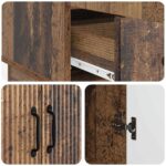 vidaXL Servírovacia skriňa so zásuvkou Staré drevo 66 x 34,5 x 92 cm – Obrázok 8