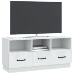 vidaXL TV skrinka Biela 102 x 34,5 x 47 cm Kompozitné drevo – Obrázok 3