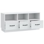 vidaXL TV skrinka Biela 102 x 34,5 x 47 cm Kompozitné drevo – Obrázok 5