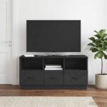vidaXL TV skrinka Čierna 102 x 34,5 x 47 cm Kompozitné drevo