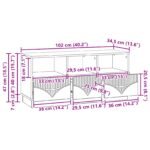 vidaXL TV skrinka Čierna 102 x 34,5 x 47 cm Kompozitné drevo – Obrázok 11