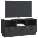 vidaXL TV skrinka Čierna 102 x 34,5 x 47 cm Kompozitné drevo – Obrázok 3