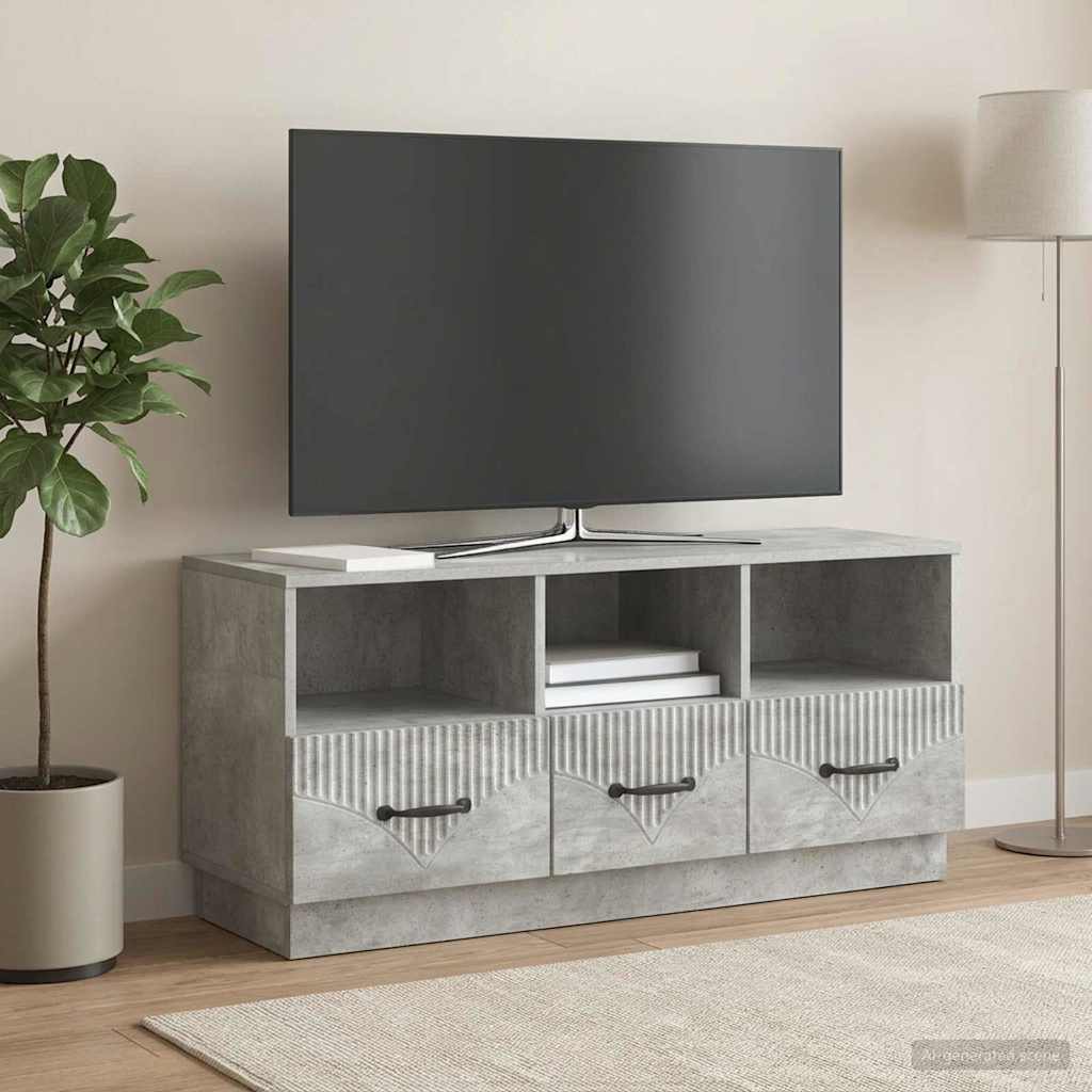 895368_1.jpg vidaXL TV skrinka Betónovo sivá 102 x 34,5 x 47 cm Kompozitné drevo – Obrázok 1