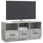 vidaXL TV skrinka Betónovo sivá 102 x 34,5 x 47 cm Kompozitné drevo – Obrázok 3