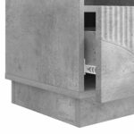 vidaXL TV skrinka Betónovo sivá 102 x 34,5 x 47 cm Kompozitné drevo – Obrázok 9