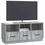 vidaXL TV skrinka Sivá sonoma 102 x 34,5 x 47 cm Kompozitné drevo – Obrázok 3