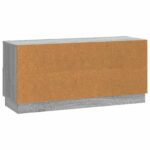 vidaXL TV skrinka Sivá sonoma 102 x 34,5 x 47 cm Kompozitné drevo – Obrázok 8