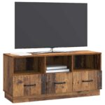 vidaXL TV skrinka Staré drevo 102 x 34,5 x 47 cm Kompozitné drevo – Obrázok 3