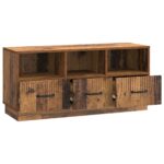 vidaXL TV skrinka Staré drevo 102 x 34,5 x 47 cm Kompozitné drevo – Obrázok 5