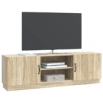 vidaXL TV skrinka Dub sonoma 150 x 31 x 47 cm Kompozitné drevo – Obrázok 3