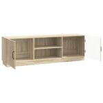vidaXL TV skrinka Dub sonoma 150 x 31 x 47 cm Kompozitné drevo – Obrázok 5