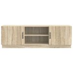 vidaXL TV skrinka Dub sonoma 150 x 31 x 47 cm Kompozitné drevo – Obrázok 6