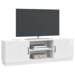 vidaXL TV skrinka Biela s vysokým leskom 150 x 31 x 47 cm – Obrázok 3