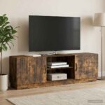 vidaXL TV skrinka Dymový dub 150 x 31 x 47 cm Kompozitné drevo