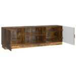 vidaXL TV skrinka Dymový dub 150 x 31 x 47 cm Kompozitné drevo – Obrázok 5