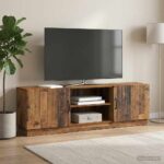 vidaXL TV skrinka Staré drevo 150 x 31 x 47 cm Kompozitné drevo – Obrázok 4