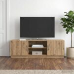vidaXL TV skrinka Dub artisan 150 x 31 x 47 cm Kompozitné drevo