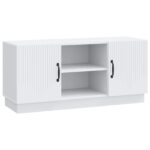 vidaXL TV skrinka Biela 102 x 34,5 x 47 cm Kompozitné drevo – Obrázok 2