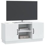 vidaXL TV skrinka Biela 102 x 34,5 x 47 cm Kompozitné drevo – Obrázok 3