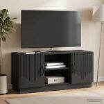 vidaXL TV skrinka Čierna 102 x 34,5 x 47 cm Kompozitné drevo