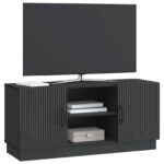 vidaXL TV skrinka Čierna 102 x 34,5 x 47 cm Kompozitné drevo – Obrázok 3