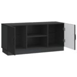 vidaXL TV skrinka Čierna 102 x 34,5 x 47 cm Kompozitné drevo – Obrázok 5