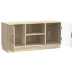 vidaXL TV skrinka Dub sonoma 102 x 34,5 x 47 cm Kompozitné drevo – Obrázok 5