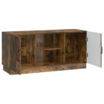 vidaXL TV skrinka Dymový dub 102 x 34,5 x 47 cm Kompozitné drevo – Obrázok 5
