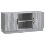 vidaXL TV skrinka Sivá sonoma 102 x 34,5 x 47 cm Kompozitné drevo – Obrázok 2