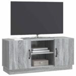 vidaXL TV skrinka Sivá sonoma 102 x 34,5 x 47 cm Kompozitné drevo – Obrázok 3