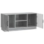 vidaXL TV skrinka Sivá sonoma 102 x 34,5 x 47 cm Kompozitné drevo – Obrázok 5