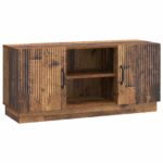 vidaXL TV skrinka Staré drevo 102 x 34,5 x 47 cm Kompozitné drevo – Obrázok 2