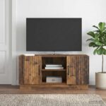 vidaXL TV skrinka Staré drevo 102 x 34,5 x 47 cm Kompozitné drevo – Obrázok 4