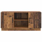 vidaXL TV skrinka Staré drevo 102 x 34,5 x 47 cm Kompozitné drevo – Obrázok 6