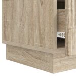 vidaXL TV skrinka Dub sonoma 147 x 34,5 x 27 cm Kompozitné drevo – Obrázok 9